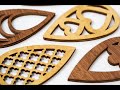 DIY Mother's Day Gift - Laser Cut Wood Earrings(Free Download)