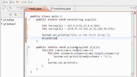 java tutorial - 27 - Table for  Multidimensional Arrays - تعلم البرمجة بلغة جافا