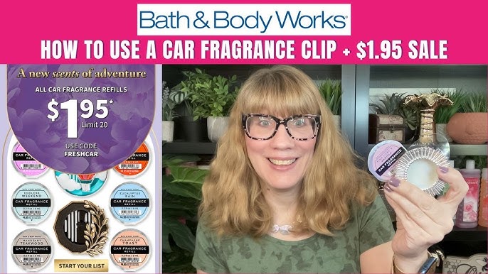 Bath Body Works Scentportable MAHOGANY TEAKWOOD Car Air Freshener Refill  Disc 4P