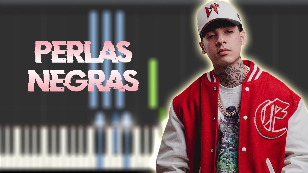 Natanael Cano x Gabito Ballesteros - Perlas Negras | Piano Tutorial / Partitura / Karaoke / MIDI