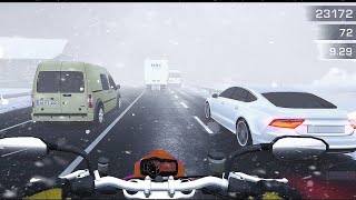 Racing fever: Moto Bike speed riding! snow Highway high speed, Android mobile game, screenshot 3