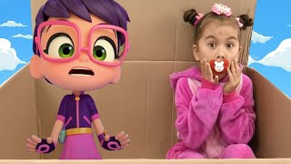 Abby Hatcher pretend play with a little baby in the box. Video For Kids. Episode 3