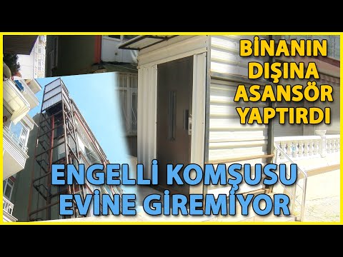 Engelli Komşuya Asansör Engeli