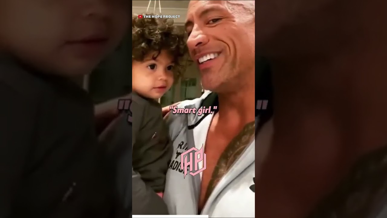 Dwayne Johnson with his cute daughter ❤️