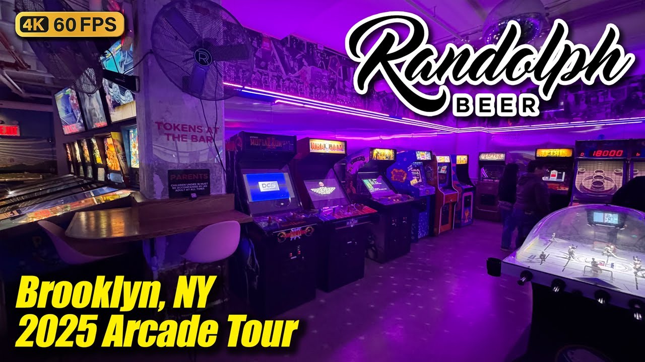 Randolph Beer (Brooklyn NY), new January 2025 arcade tour, full 4K walkthrough