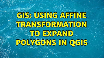 GIS: Using Affine Transformation to expand polygons in QGIS