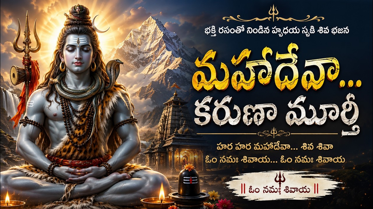 మహాదేవా... కరుణా మూర్తీ | Powerful Telugu Shiva Bhajan | Mahadeva Om Namah Shivaya | Telugu Swaralu