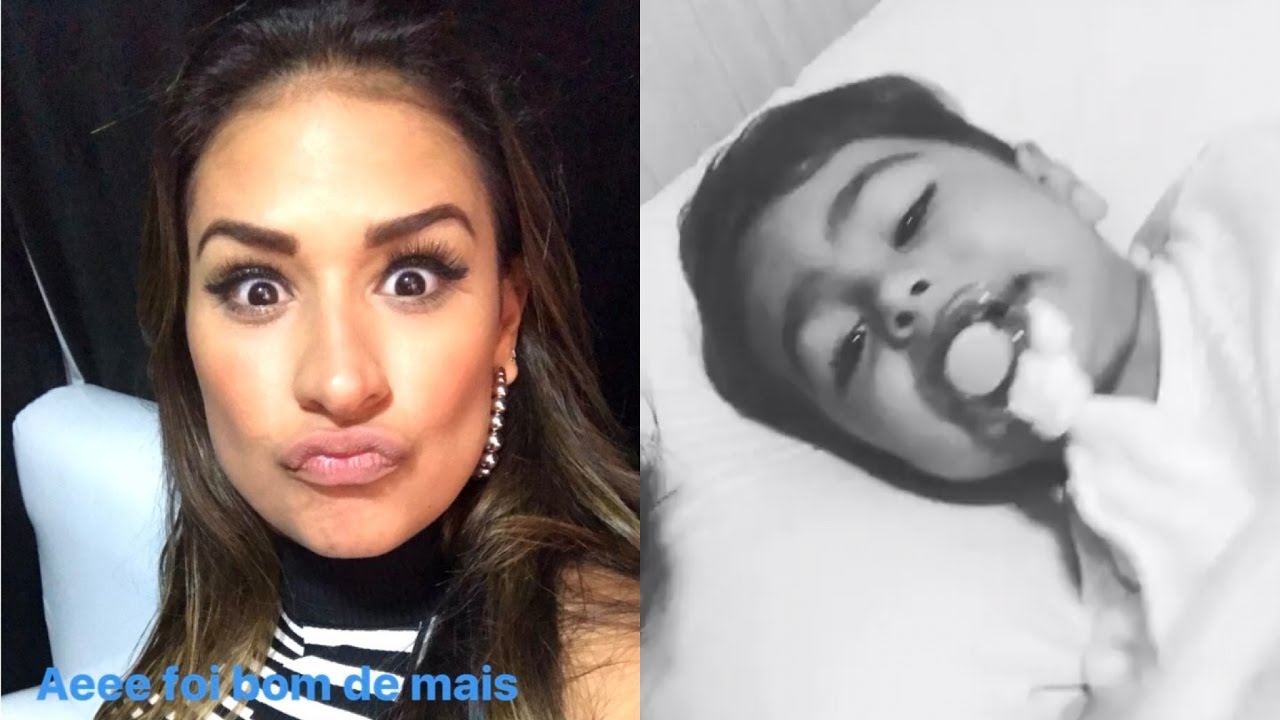 Simone conversando com filho