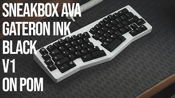 Sneakbox AVA Prototype with Lubed and Filmed Gateron Ink Black V1 Typing Sounds