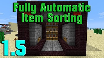 [Showcase] Fully Automatic Item Sorting for 1.5/13w03a