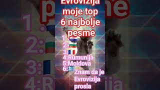 moje top 6 najbolje pesme Evrovizije 2026
