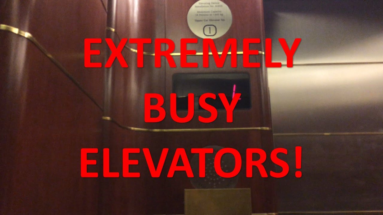 Very Busy Schindler ULTRA-FAST PORT High-Rise Elevators @ Scotia Plaza (Retake)