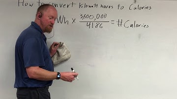 How to convert Kilowatt hours to Calories