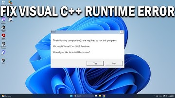 How To Fix Microsoft Visual C++ 2015 and 2013 Runtime Error In Windows 10 (2025) - Easy Fix