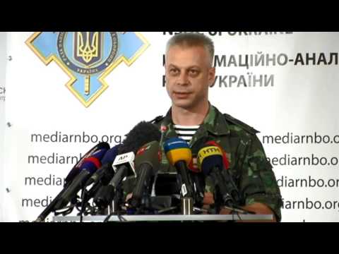 Andriy Lysenko. Ukraine Crisis Media Center, 4th of September 2014