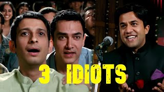 Amir Khan ने साइलेंसर की Speech में हेराफेरी की | Aamir Khan | R Madhavan | 3 Idiots | Comedy Scene