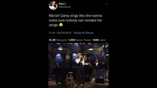 Mariah Carey makes sure nobody can remake her songs, "Vanishing" Live #mariahcarey cr: wlambily