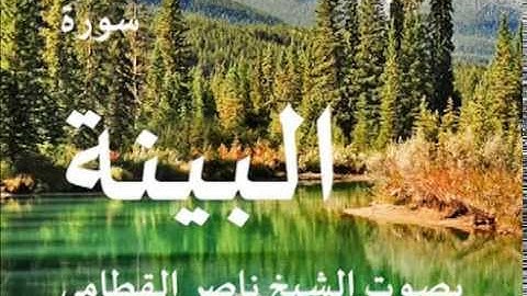 سورة البين بصوت الشيخ / ناصر القطامي 98