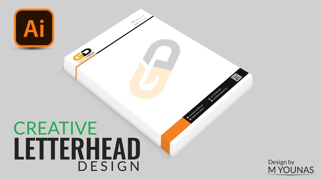 Professional Letterhead Design in Adobe illustrator Creative Business