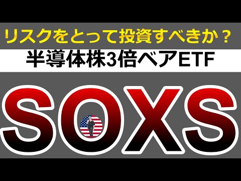 New SOXL のベア型? SOXS半導体株ベア3倍ETFに投資すべきか?