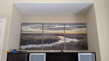 Split Canvas Print Hanging