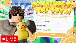 1k giveaway 🔴PLS DONATE LIVE🔴│Donating Robux💸│🎁 TTS = ON FT│ @ADAMzzRbxx