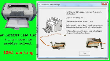 How to fixed HP laser jet 1020 plus printer has a paper input /output jam. paper jam problem fix.