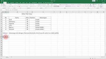 PART 4 | FUNGSI LOGIKA ATAU IF DALAM EXCEL