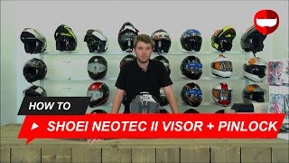 How to Change the Visor and Insert a Pinlock for the Shoei Neotec II Helmet - ChampionHelmets.com