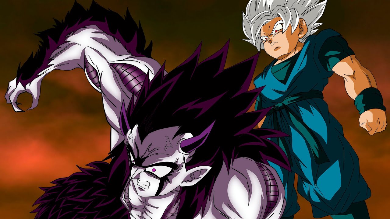 Goku sees Gon his third son with Vados showing ultimate Saiyan power