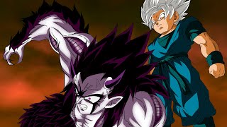Goku sees Gon his third son with Vados showing ultimate Saiyan power