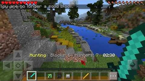 Minecraft pe block hunt (part 1)