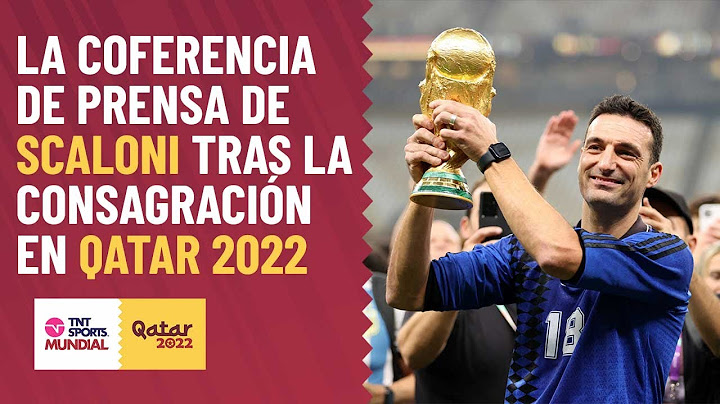 La conferencia de prensa de Lionel SCALONI tras la consagración en QATAR 2022