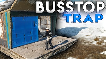 BAITING Players into a BUS STOP Hidden TRAP BASE | Rust