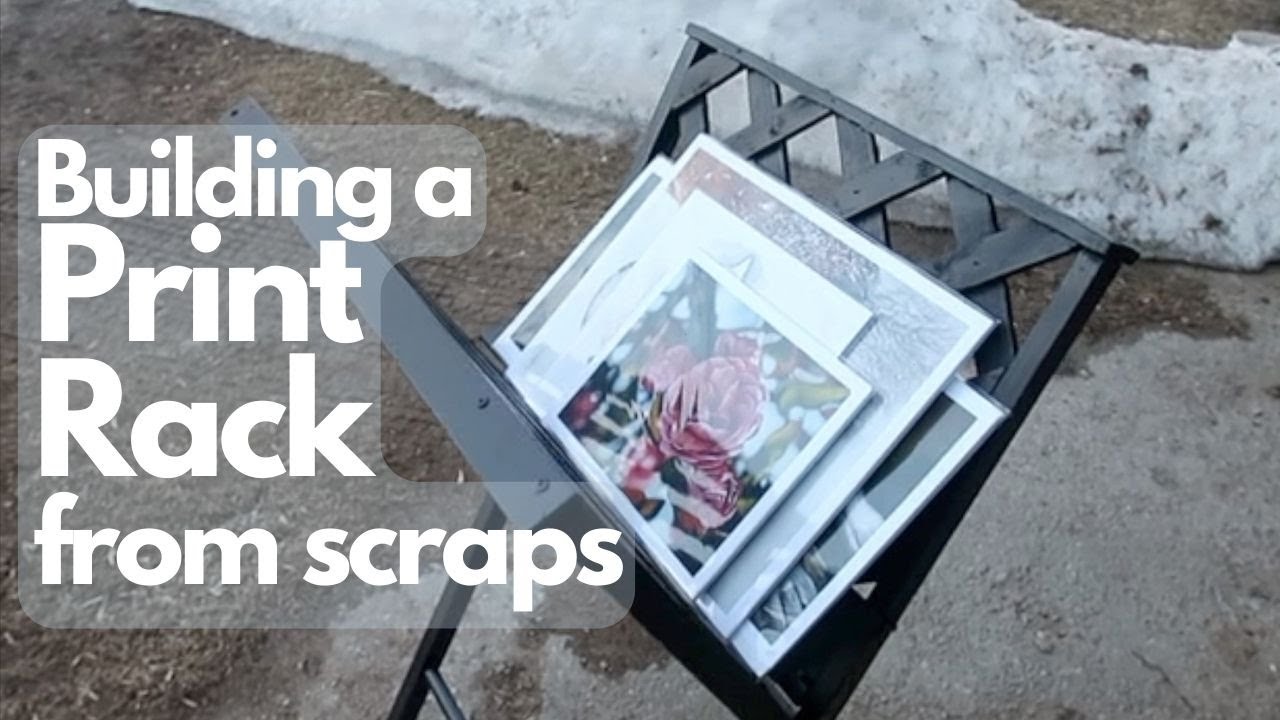 Building a Print Rack from Scrap Wood - YouTube