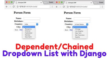 How to Implement Dependent/Chained Dropdown List with Django
