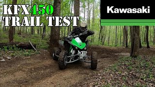 Kfx450 Trail Test The Best 450 Sport Quad In The Woods