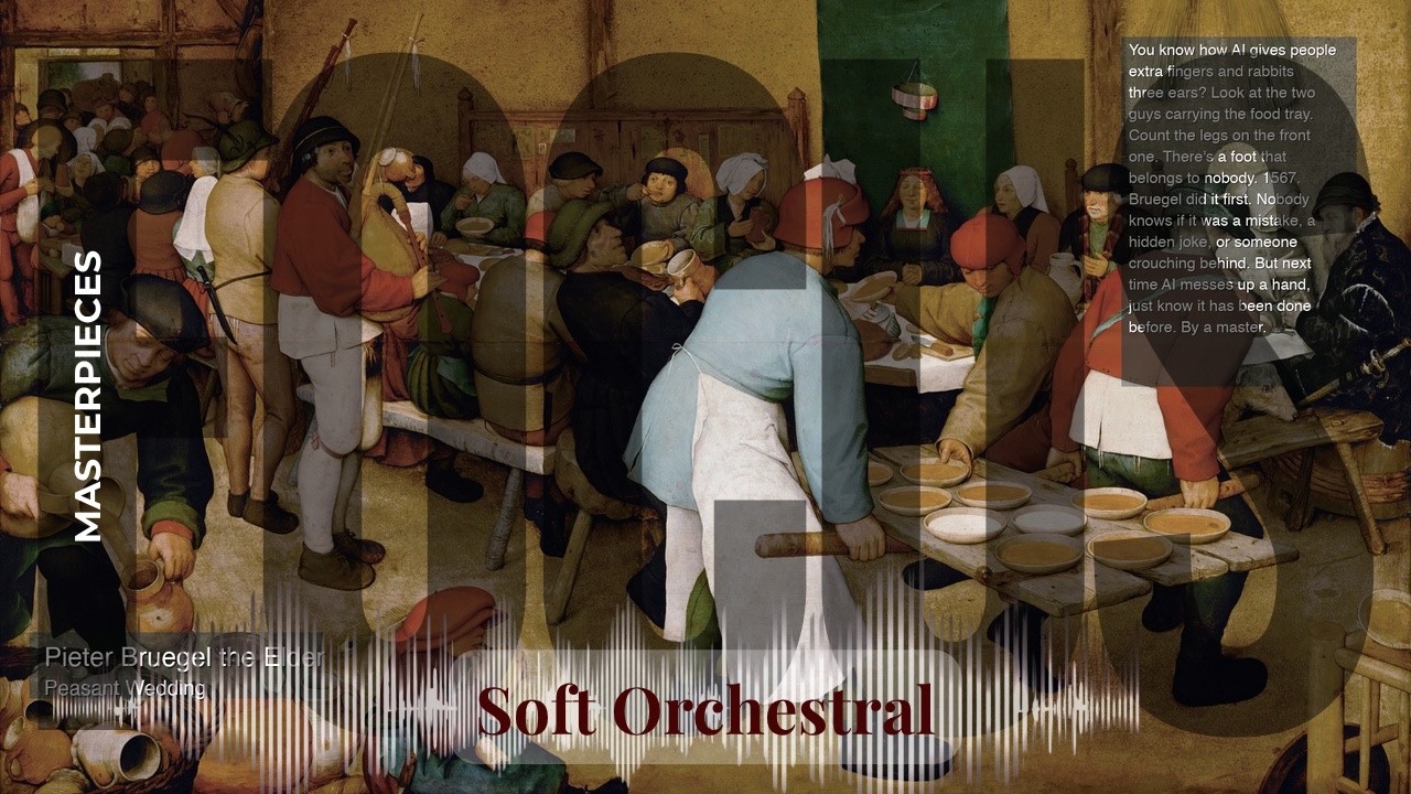 Focus - Soft Orchestral with Old Masters | Bruegel the Elder · Peasant Wedding & others