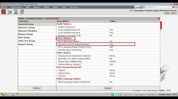 Quantity Total in Sales Purchase Option in Miracle Accounting Software 1080p