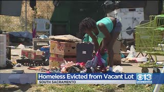 Homeless Evicted From Vacant Lot
