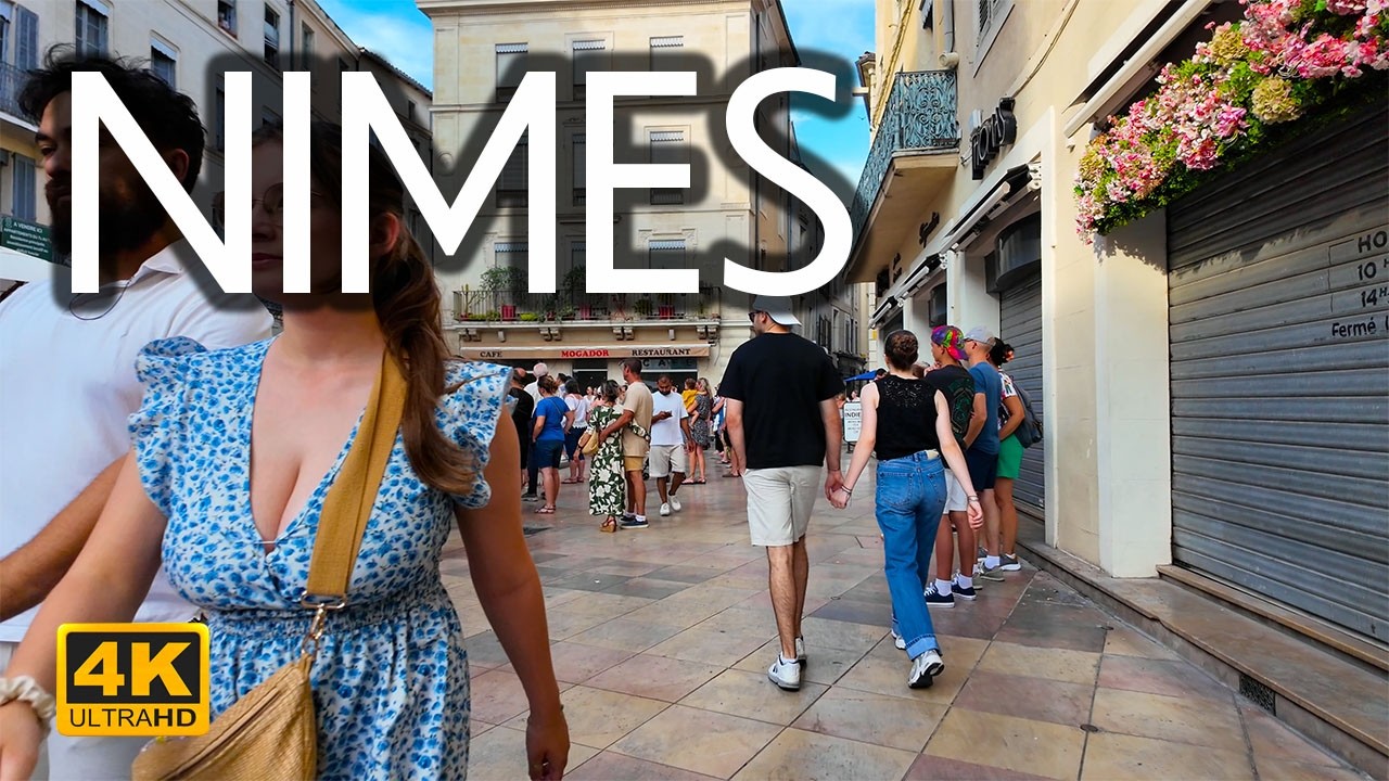 NÎMES WALKING TOUR 4K | Roman Heritage & Hidden Corners in Southern France