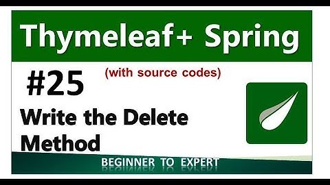 25 - Write the Delete Record Method