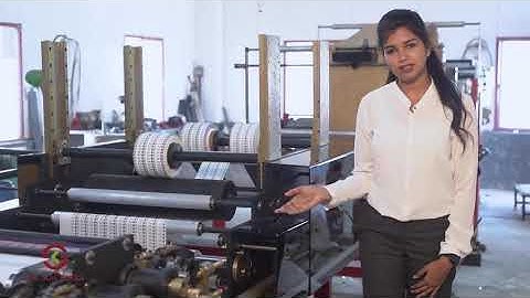 Two Color Flexo Printing Machine with Slitting and Rewinding