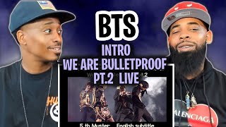 AMERICAN RAPPER REACTS TO -BTS - Intro + We Are Bulletproof pt.2 live at 5th Muster (stage mix) 2019