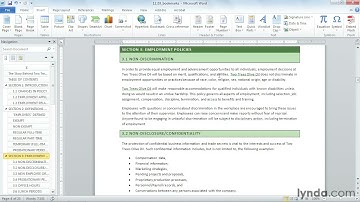 Word Tutorial - Using the Bookmark feature