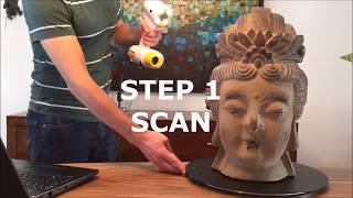 peel 3d™ | Handheld 3D Scanner Demo | Buddha Head