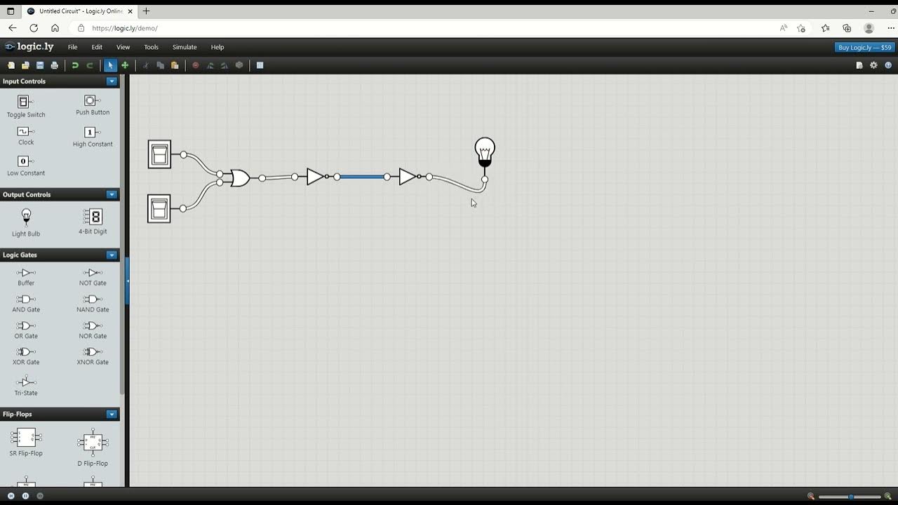 Create a logic circuit in logic.ly YouTube