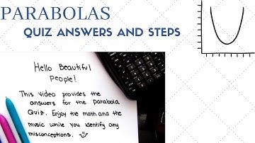 Parabola Quiz Answers