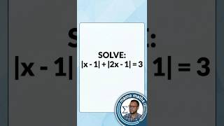 Solving Absolute Value Equations | Step-by-Step Math Tutorial #Shorts