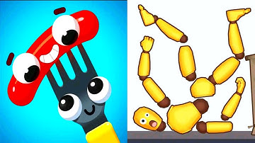 Ragdoll Break vs Fork N Sausage - Satisfying ASMR Gameplay Max Level